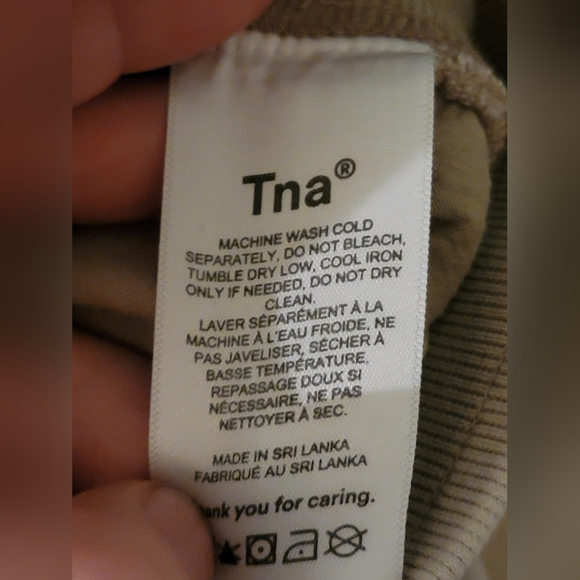 TNA Cozy Joggers Sandy Grey Acid Wash - Picture 6 of 9